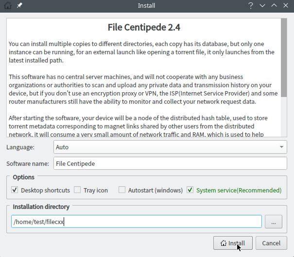 How to install File Centipede