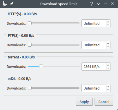 File Centipede Download-Geschwindigkeitslimit